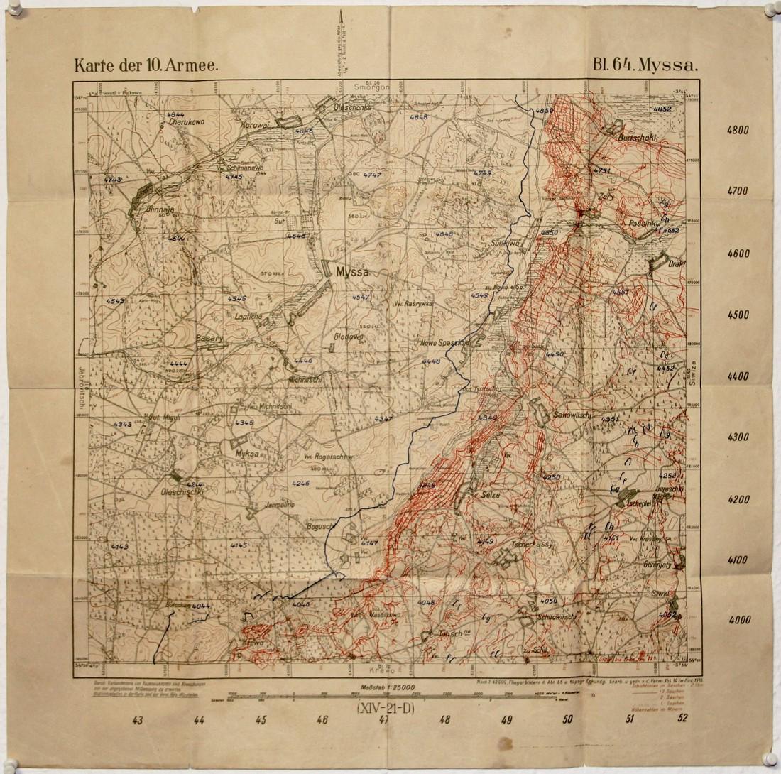 Strategic German Map of Russia, World War I, 1916 (1 of 1)