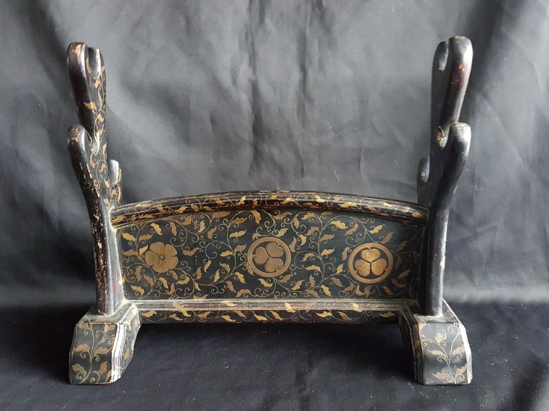 Antique Original Japanese Samurai Sword Rack, 1887