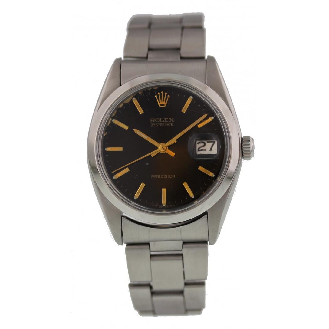 Rolex Oysterdate Precision Stainless Steel 6694 Watch (1 of 4)