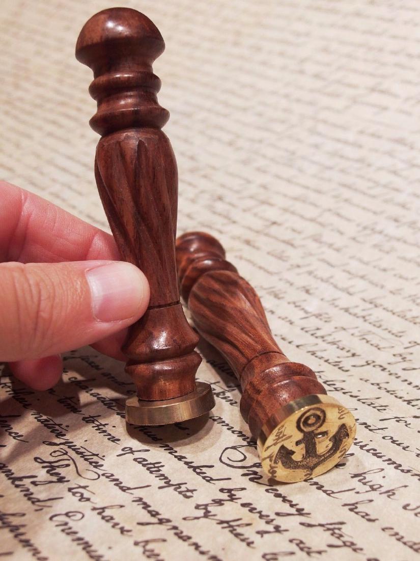 Brass Letter Wax Seal Anchor (1 of 4)