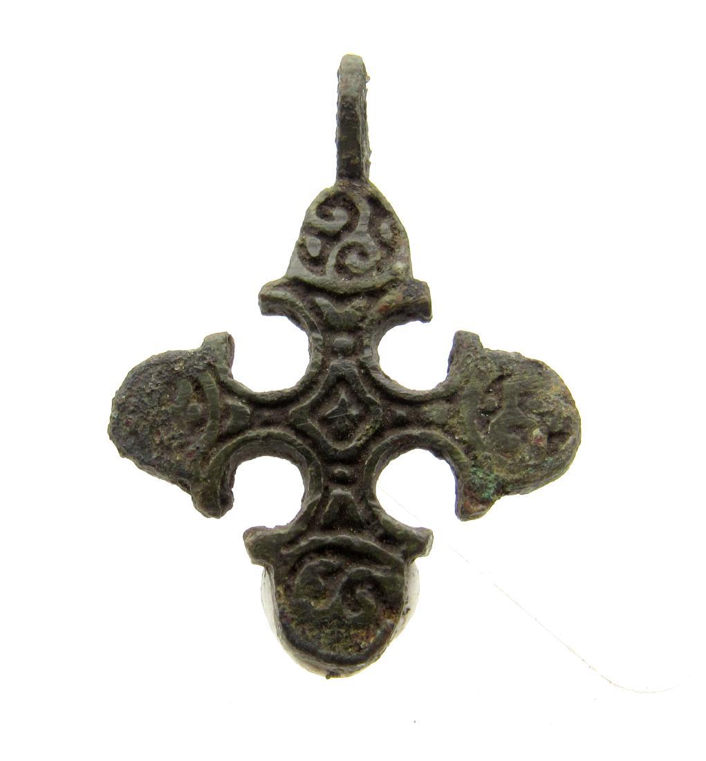 Medieval Viking cross with Runic symbols (1 of 3)