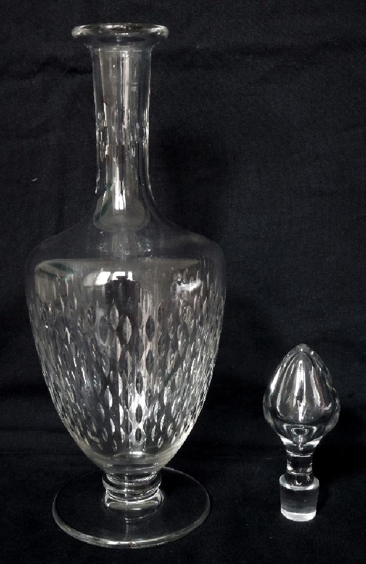 Baccarat Crystal Wine Decanter, Paris Pattern Signed