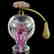 Toso Murano Italian Art Glass Flower Perfume Atomizer