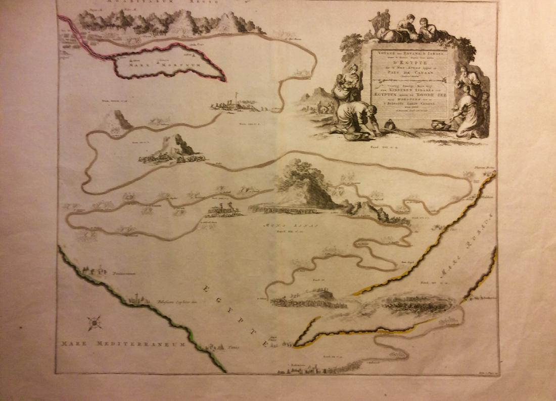 Mortier: Antique Map View of Biblical Desert, 1705 (1 of 1)