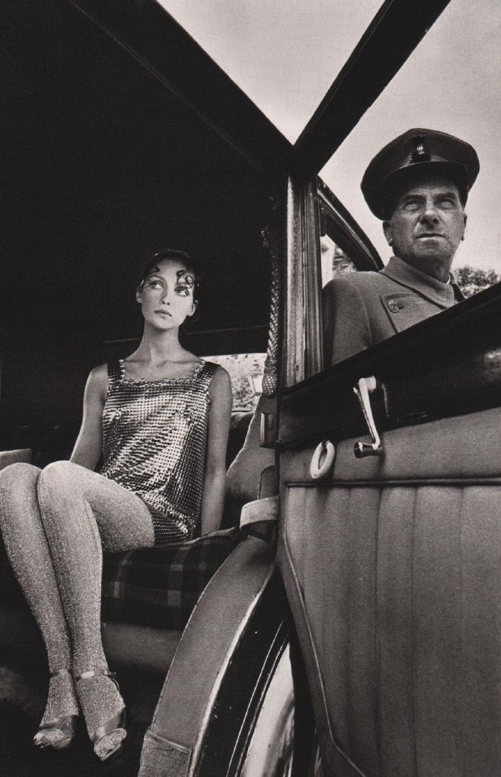 JEANLOUP SIEFF - Fashion Photo for Vogue: Artist: JEANLOUP SIEFF Print Title: Fashion Photo for Vogue, London 1967 Medium: Sheet-Fed Gravure Printed: France Printing Date: 1983 Image Size: 5.75 x 8.75 inches Jeanloup Sieff (1933-2000) was a F