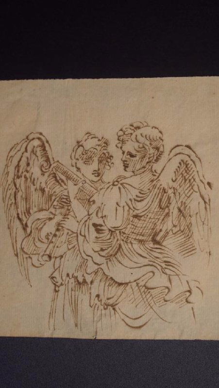 Italian School 17th Century Angel Players (1 of 2)