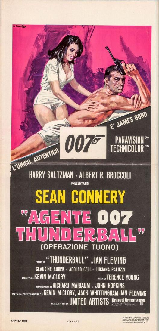 Italian Locandina R1977 Thunderball Poster (1 of 1)