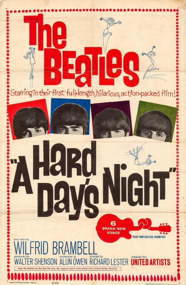 The Beatles Hard Day's Night Poster (1 of 1)