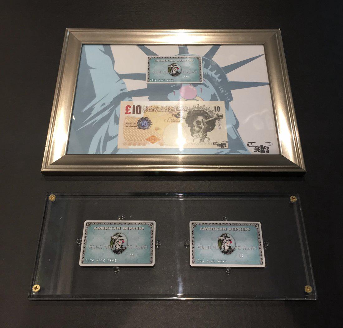 D*face American Depress Card Set Ten Pound Note (1 of 4)