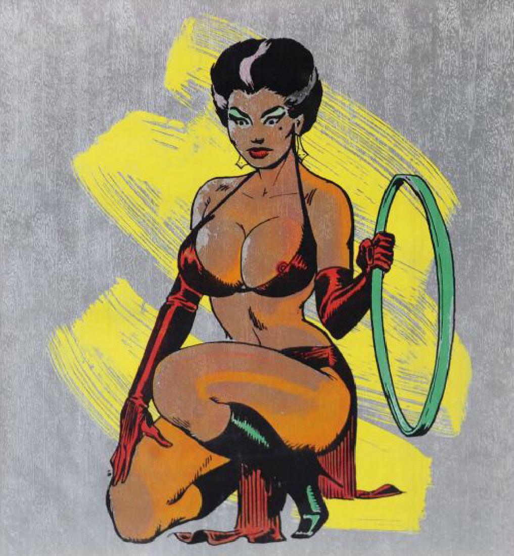 Allen Jones (1937) Silkscreen Right hand lady: Allen Jones (1937) Right hand lady 1968 silkscreen 55x53 cm Jones was born in Southampton and from 1955 to 1961 studied at Hornsey College of Art. In 1960 he was expelled from the Royal College of Art