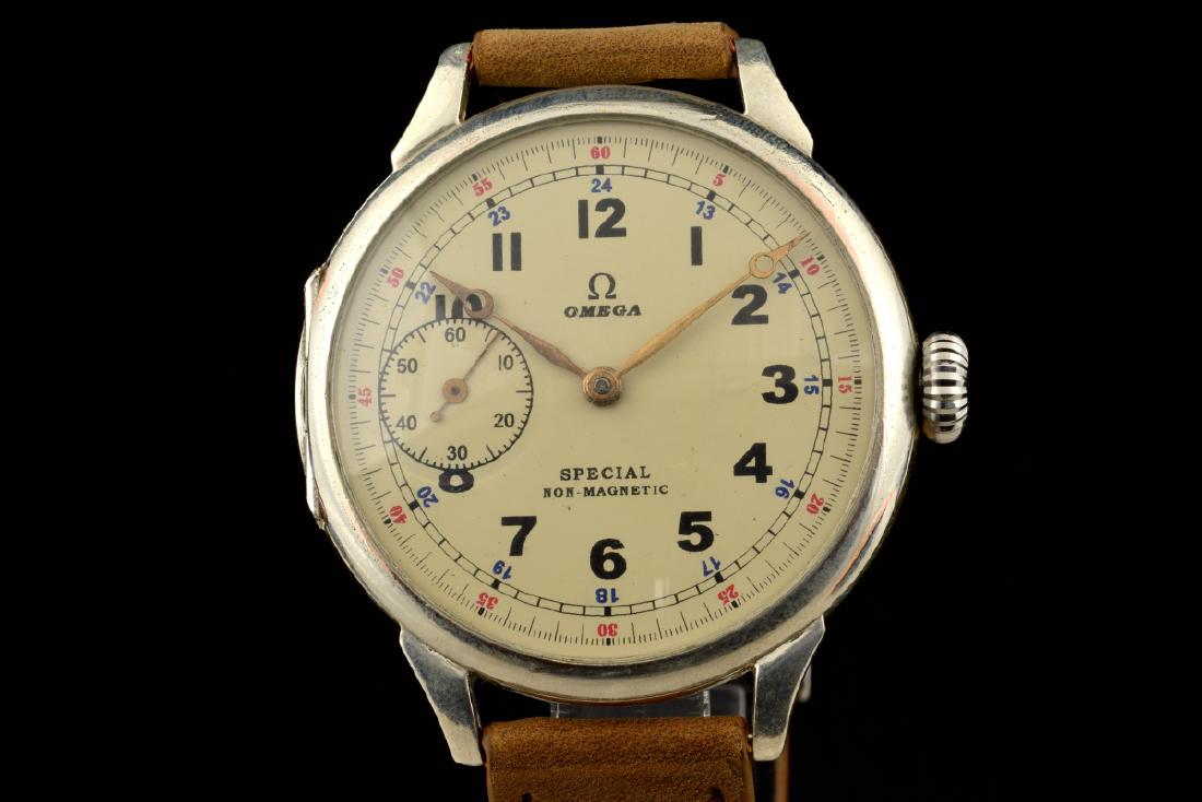Omega Solid Silver Special Non-Magnetic Manual Watch (1 of 10)
