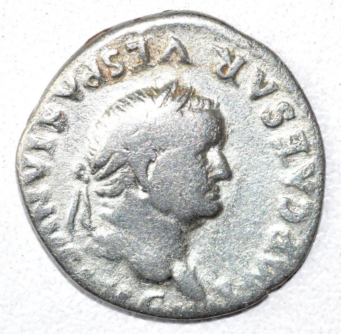 Ancient Roman Denarius Coin - Vespasian (1 of 2)