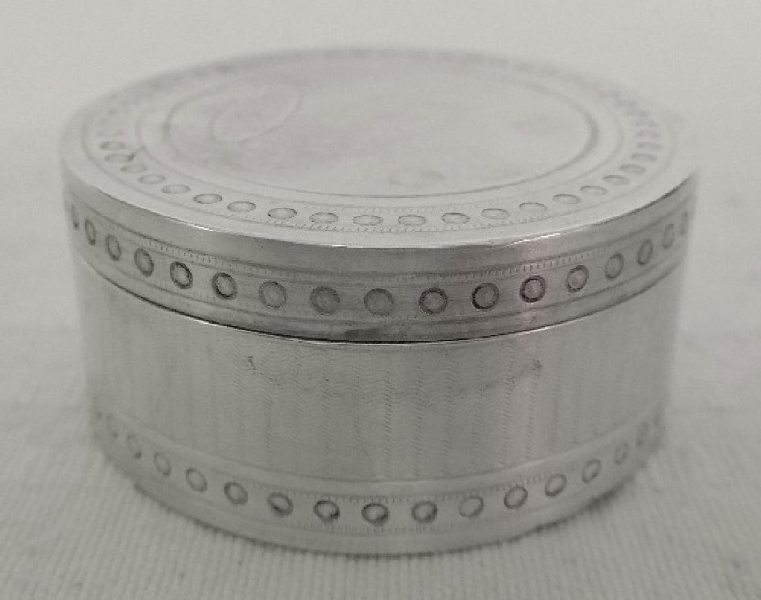 Antique French Napoleon III Sterling Silver Pill Box (1 of 8)