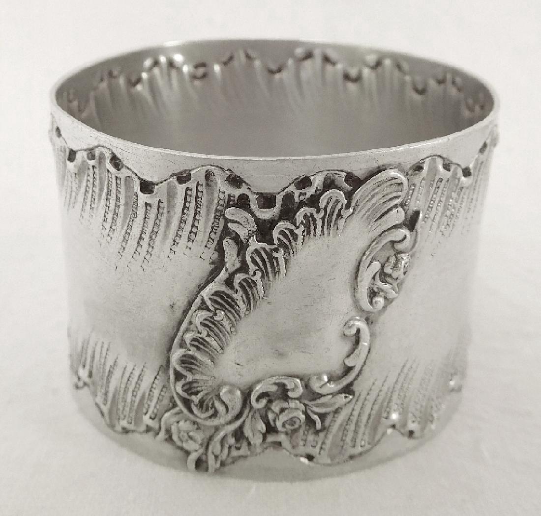 Antique Louis XV Rococo Style Silver Napkin Ring (1 of 5)