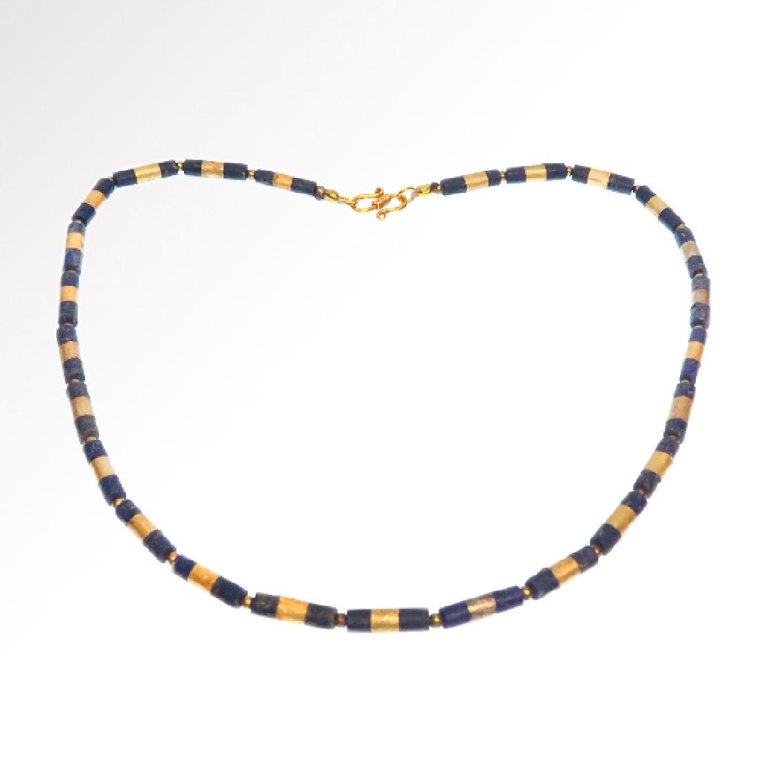Egyptian Lapis and Gold Necklace, c. 300-200 B.C. (1 of 6)