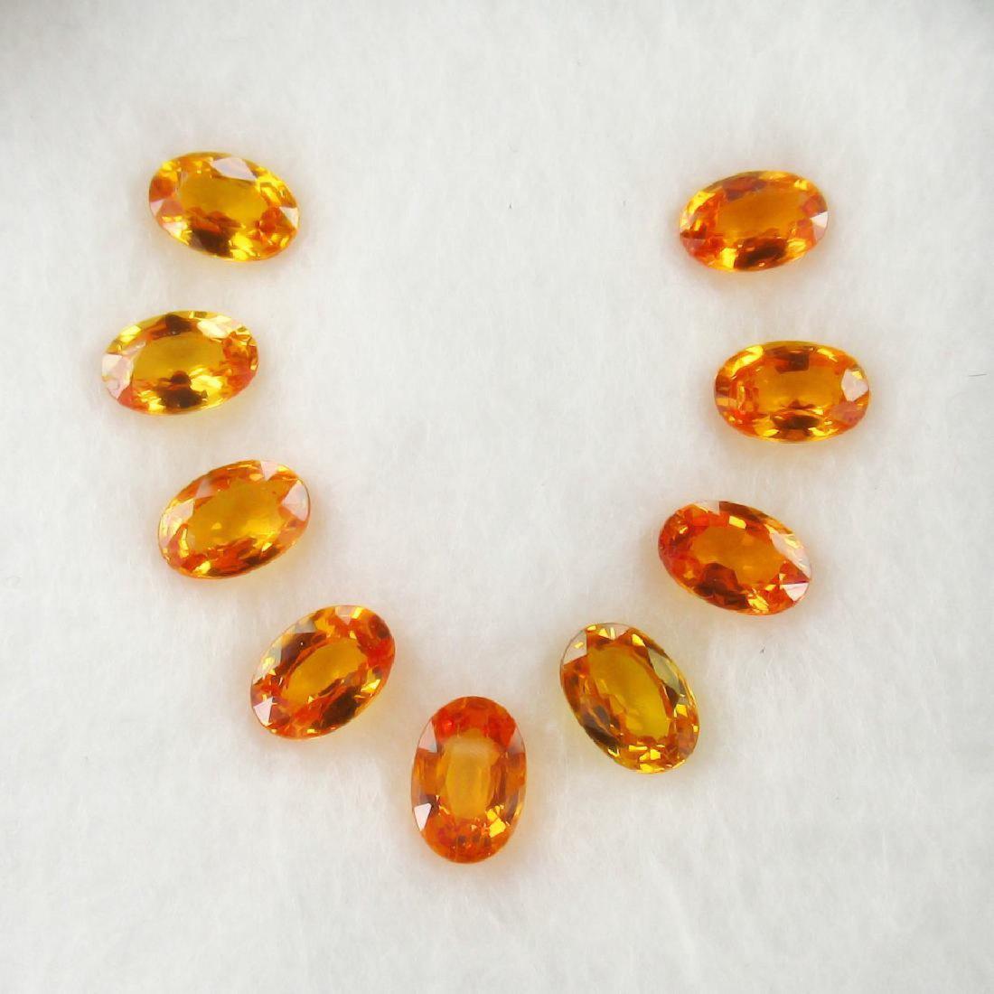 5.17 Carat Loose Orange Sapphire Necklace Set (1 of 3)