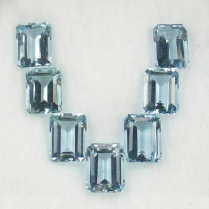 10.85 Carat Loose Aquamarine Necklace Set