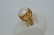 Ladies Mid-Century 14k Yellow Gold Mabe Pearl Ring - 3