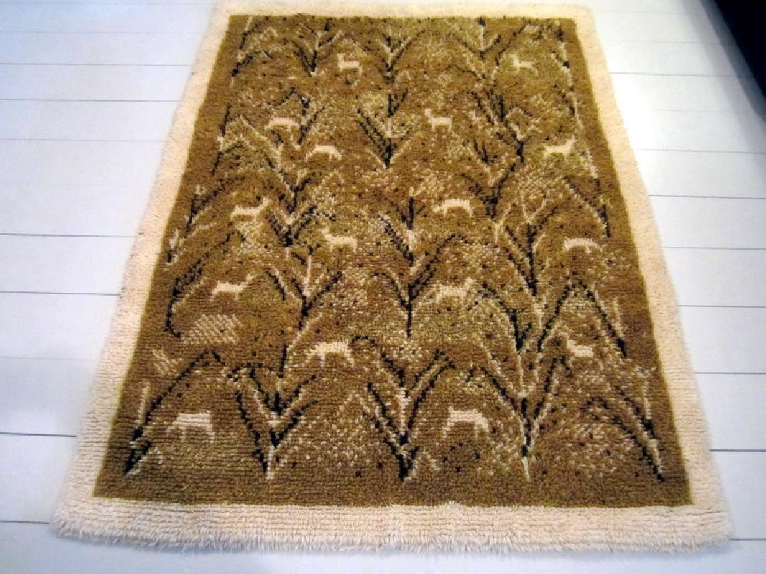 Handmade Rya Rug from Finland 6.1x4.4 (1 of 5)