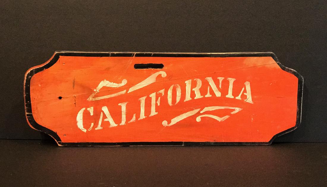 CALIFORNIA Sign, c. 1890 (1 of 6)