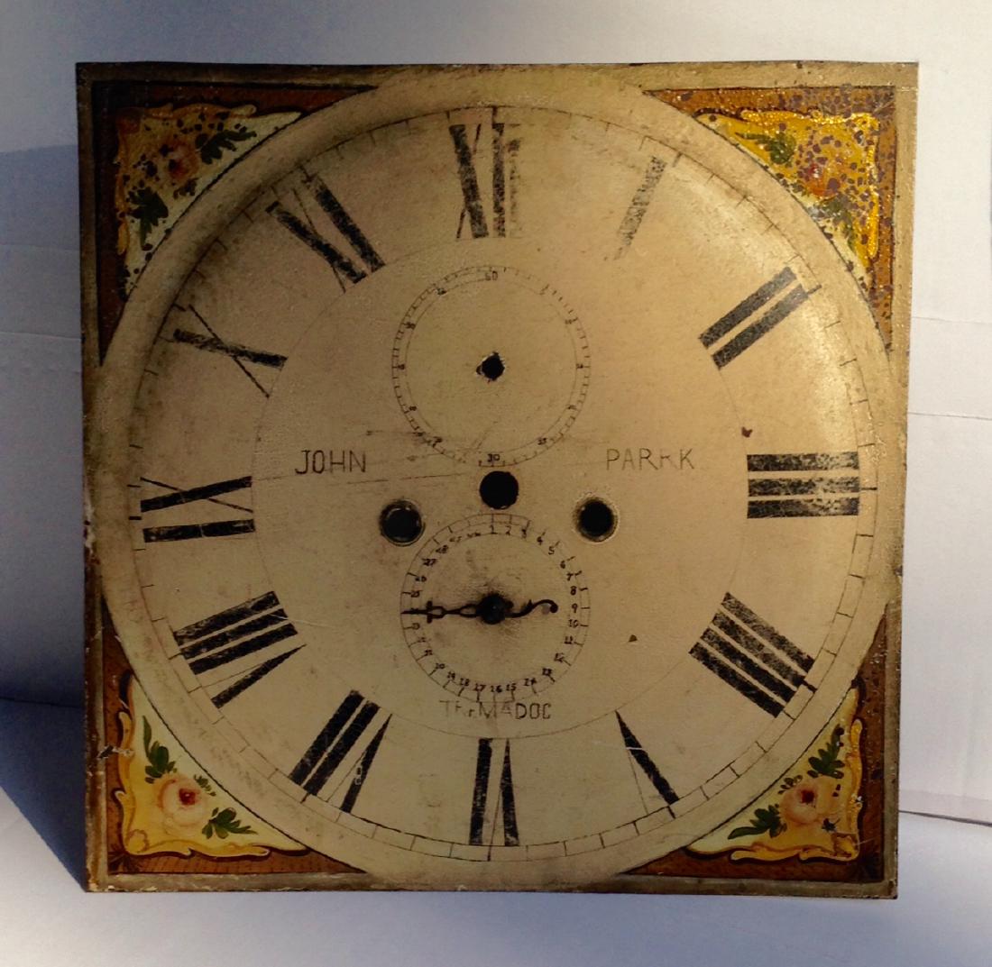 19th C Iron Clock Face in Original Paint (1 of 5)
