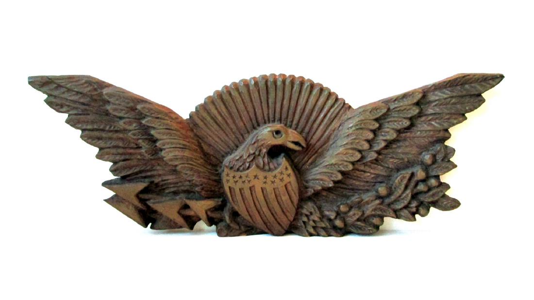 Early Carved Eagle Wall Plaque (1 of 10)