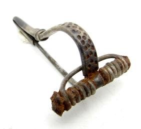 Rare Ancient Roman Silver Bow Brooch (1 of 3)