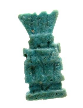 Ancient Egyptian faience ptah amulet (1 of 3)