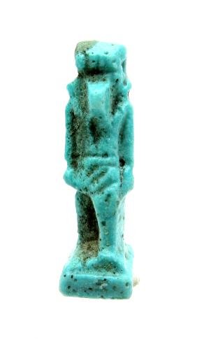 Ancient Egyptian faience taweret amulet (1 of 4)