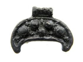 Medieval Viking bronze decorated lunar pendant (1 of 3)
