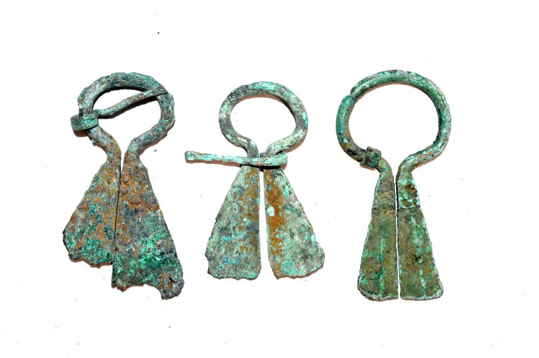Medieval Viking lot of 3 brooches (1 of 2)