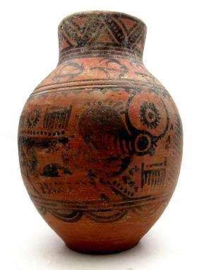 Ancient Indus Valleyjar with deer & bull Motif (1 of 4)