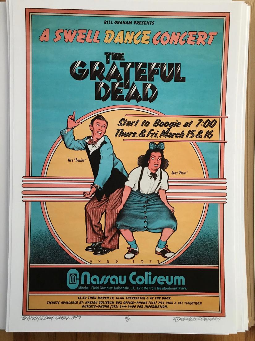 DAVID BYRD - Grateful Dead Swell Dance - Signed Artists (1 of 1)