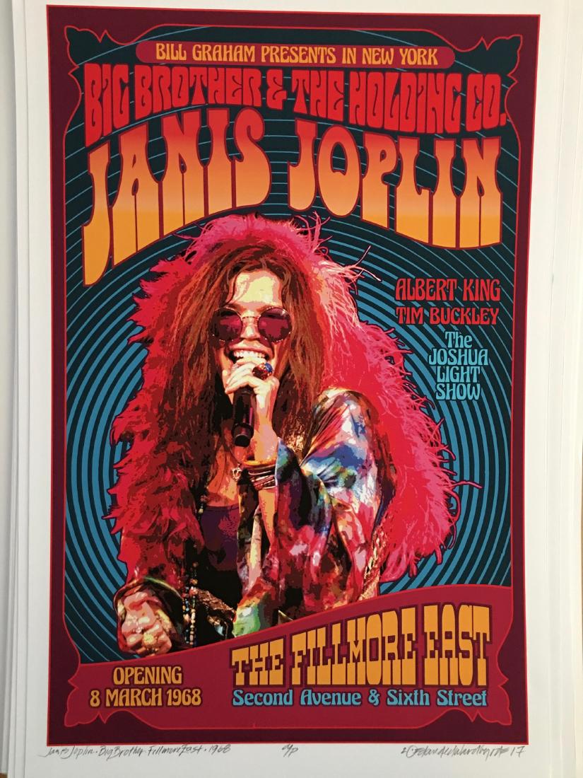 DAVID BYRD - Janis Joplin with Big Brother - Signed (1 of 1)