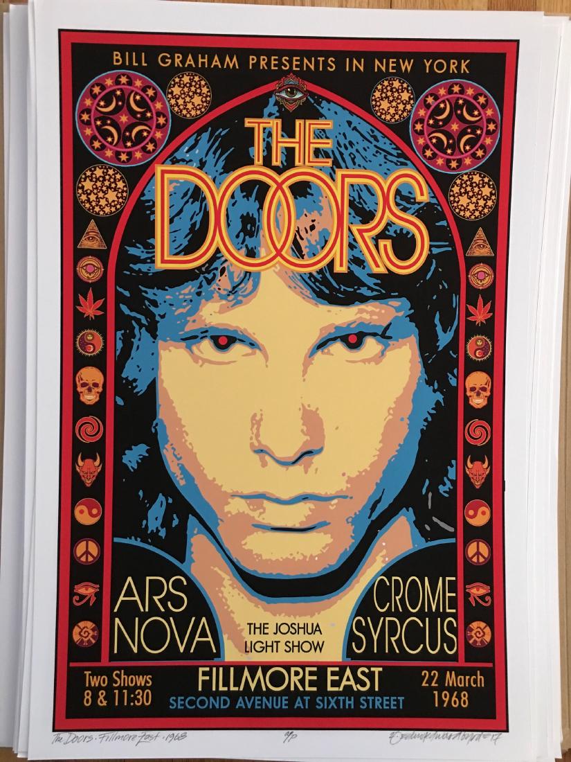 DAVID BYRD - The Doors - Signed Artists Proof: Archival MATTE Paper giclee print by David Edward Byrd - signed Artists Proof Dimensions approx. 22H x 17W Unframed. Style/Period: Art: Contemporary Born near Chattanooga, Tennessee, David Edward Byrd