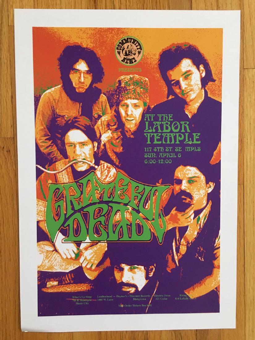 GRATEFUL DEAD POSTER at the Labor Temple ! ! ! (1 of 1)