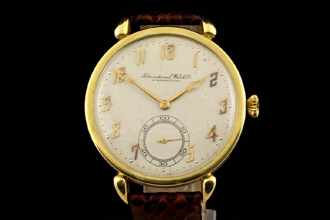 Rare IWC Schaffhausen 14k solid gold watch, 1927 (1 of 10)