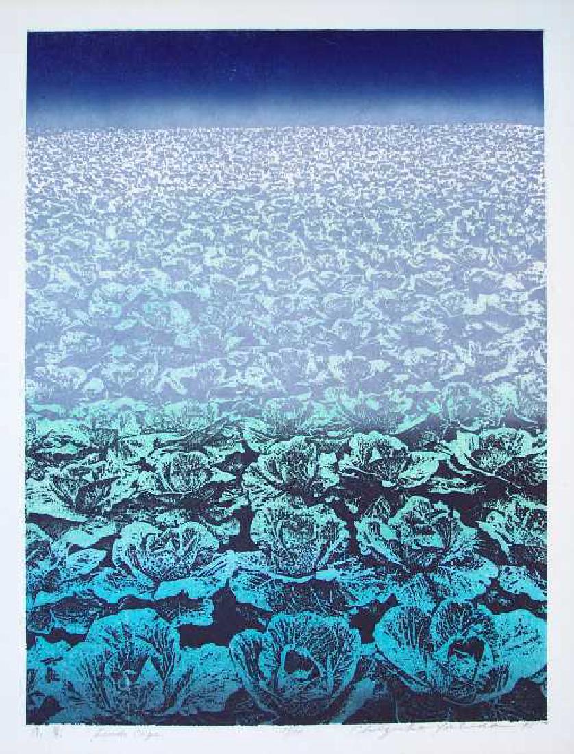 Chizuko Yoshida Woodblock Landscape (1 of 2)