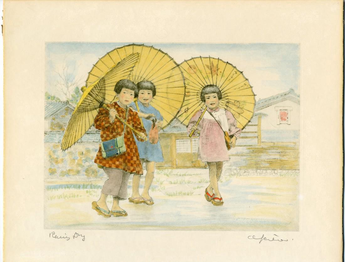 Willy Seiler Etching Rainy Day (1 of 2)