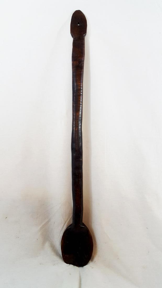 American 18th century large tiger maple spoon (1 of 7)