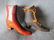 Antique Folk Art Shoes, Wood Round Top Gettsyburg - 3