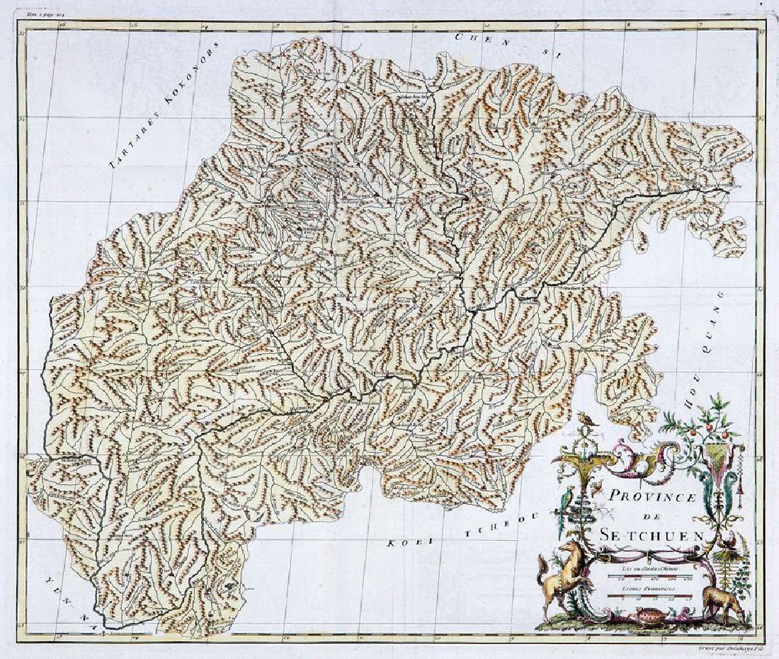 d'Anville / du Halde: Sichuan Province, China (1 of 1)