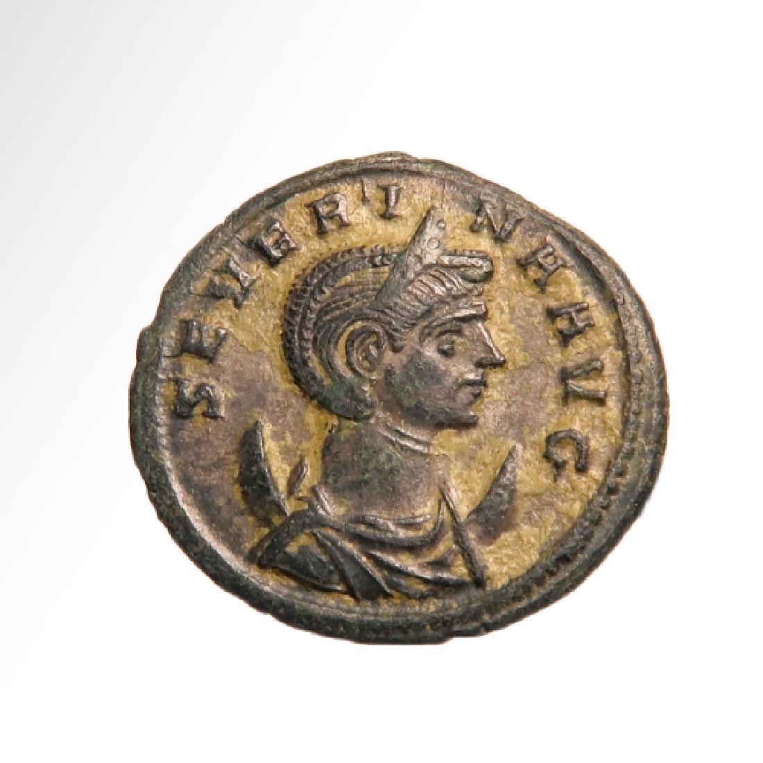 Roman Coin, Severina, wife of Aurelian, 270-275 A.D., (1 of 3)