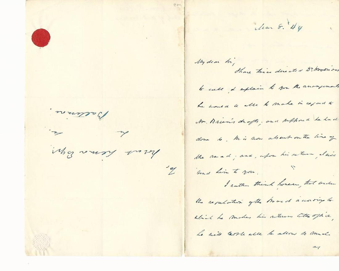 1844 ALS of US Secretary State Louis McLean (1 of 2)