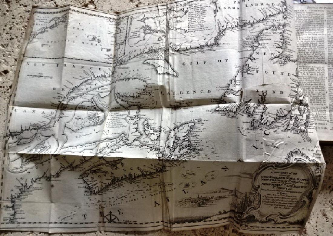 1746 Leather Volume Map New England English Rebellion (1 of 7)