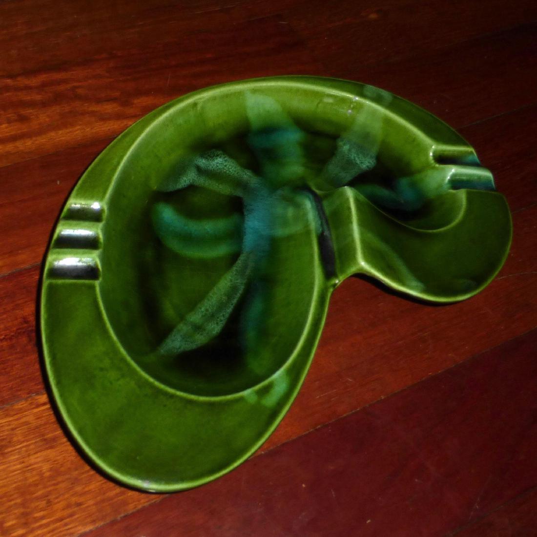 Mid Century Modern Large Blended Glaze Ashtray c1950s (1 of 8)