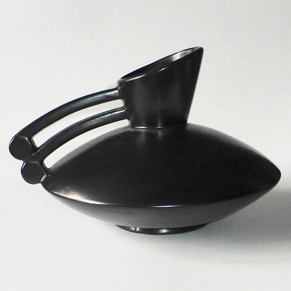 Redwing Matte Black Mid Century Atomic Age Vase 1580 (1 of 8)