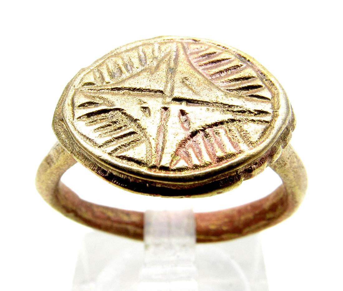 Crusaders Seal Ring with Star of Bethlem (1 of 3)