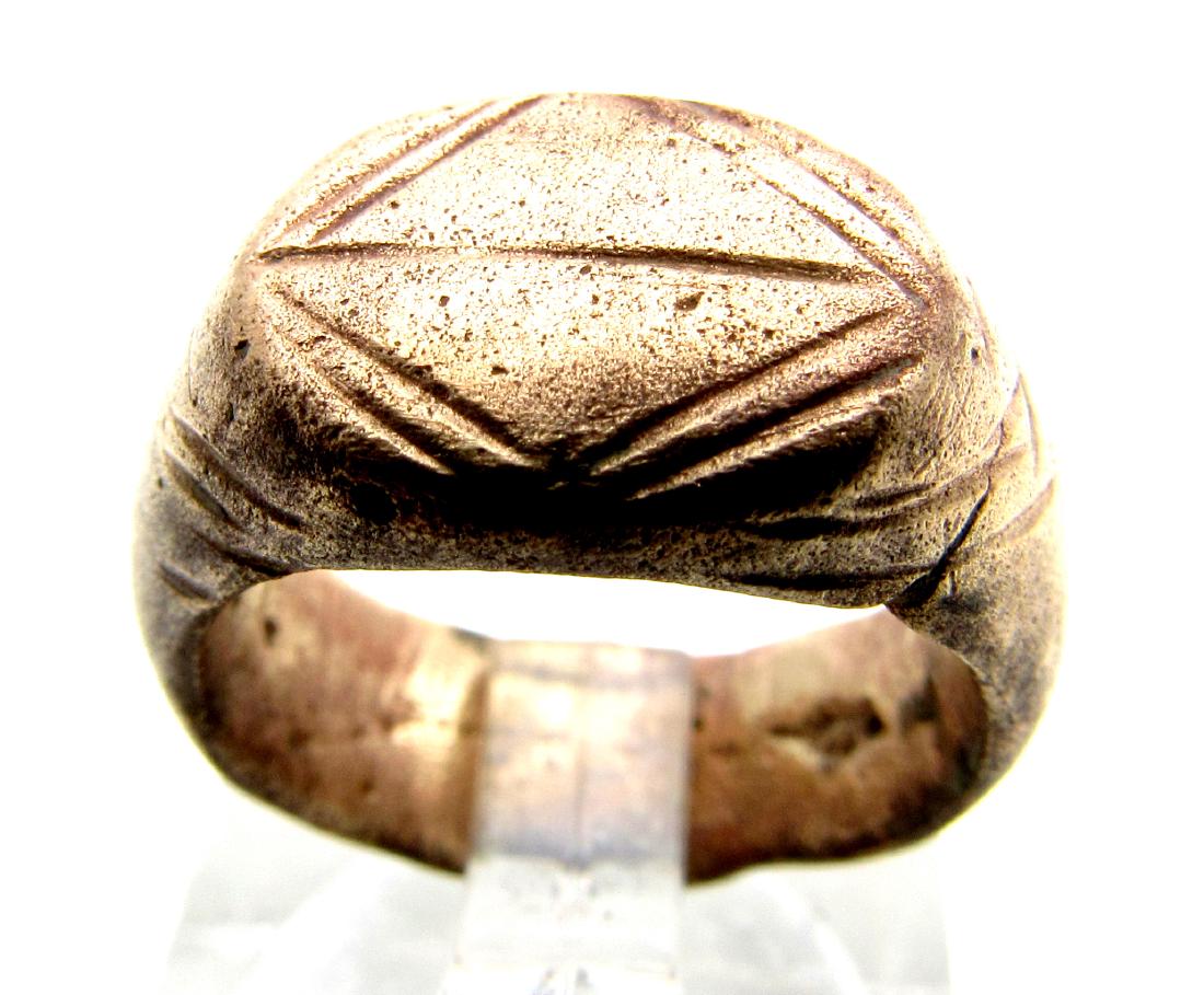 Roman Legionary Ring with Geometric Pattern (1 of 3)
