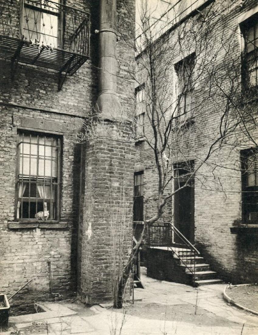 BERENICE ABBOTT - Greenwich Village: Artist: BERENICE ABBOTT Print Title: Greenwich Village Medium: Sheet-Fed Gravure Printed in 1949 Printed in USA Image size approx. 6 X 8 inches Berenice Alice Abbott(1989-1991) was an American photogr